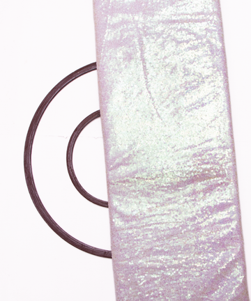 White Rainbow Colour Small Heavy Sequin Net Fabric
